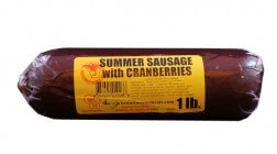 1 lb Cranberry Beef Sausage