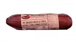 1 lb Pit Smoked Onion & Garlic Summer Sausage