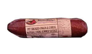 1 lb Pit Smoked Onion & Garlic Summer Sausage